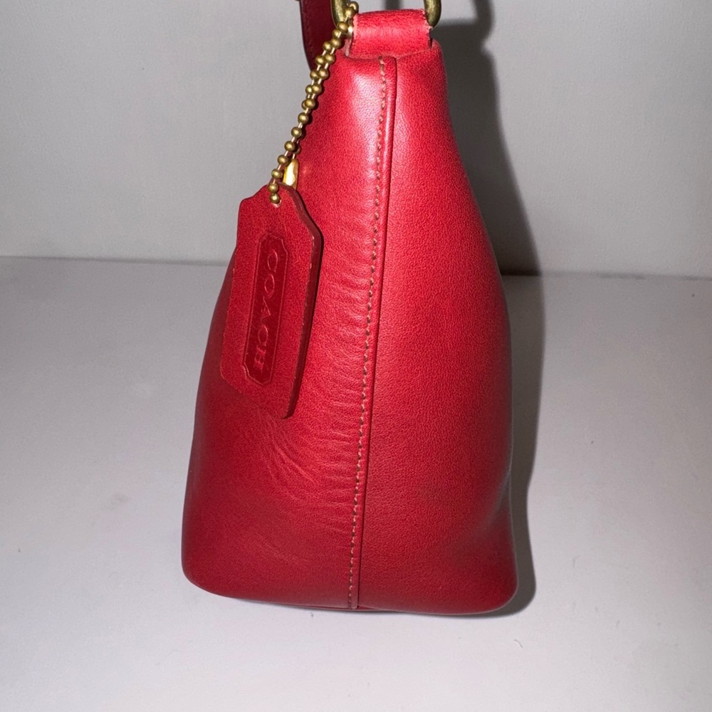 Coach Legacy Leather Hobo 9596 | Red Full Grain Leather | Vintage Y2K | - Picture 4 of 11